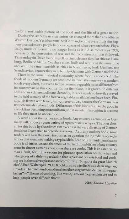 Foods of the World -Cooking of Germany by Nika Standen Hazelton - Series of 13 collectable Cookbooks