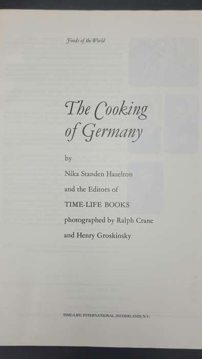 Foods of the World -Cooking of Germany by Nika Standen Hazelton - Series of 13 collectable Cookbooks