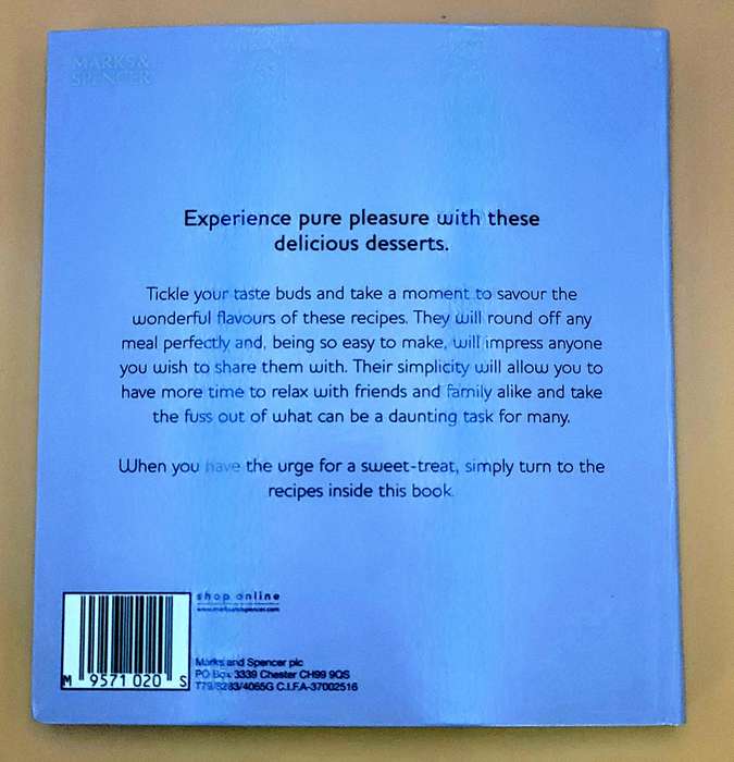 Easy Desserts - Marks & Spencer - Series of 8 Collectable Cookbooks