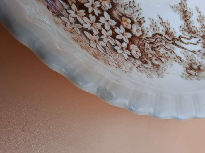 Vintage Collection of Johnson Brothers "Castle on the Lake" Dinnerware - Beautiful pink & brown hues