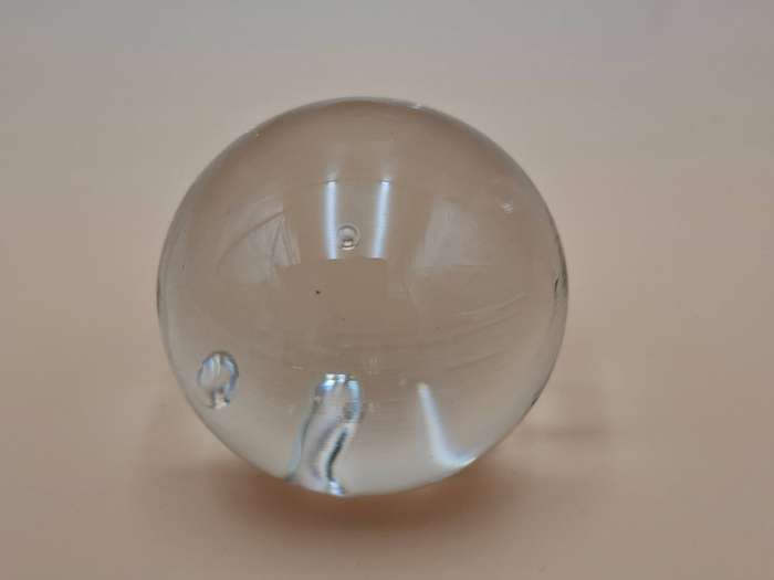 Glass Orb with Bubbles - Great Condition