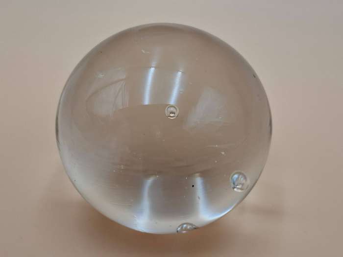 Glass Orb with Bubbles - Great Condition