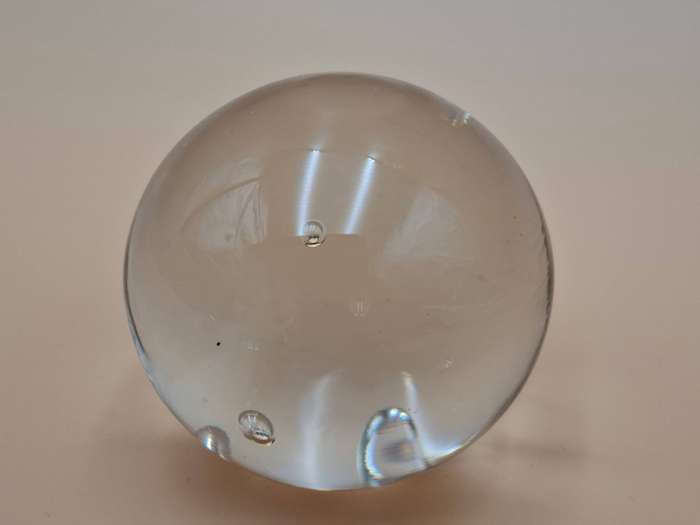 Glass Orb with Bubbles - Great Condition