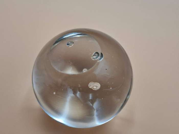Glass Orb with Bubbles - Great Condition