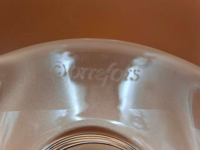 Orrefors Crystal Puck Votive Candle Stand - Designer Lena Bergstrom c.1999