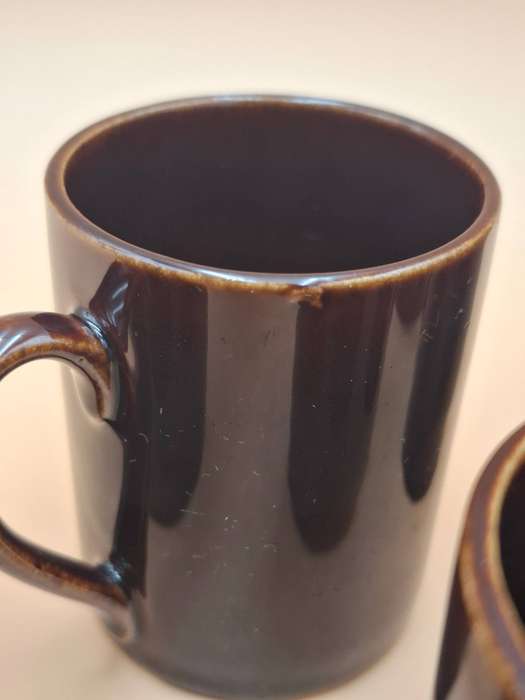 Vintage Retro Lustreware Espresso Cups & Saucers - 4 Pairs