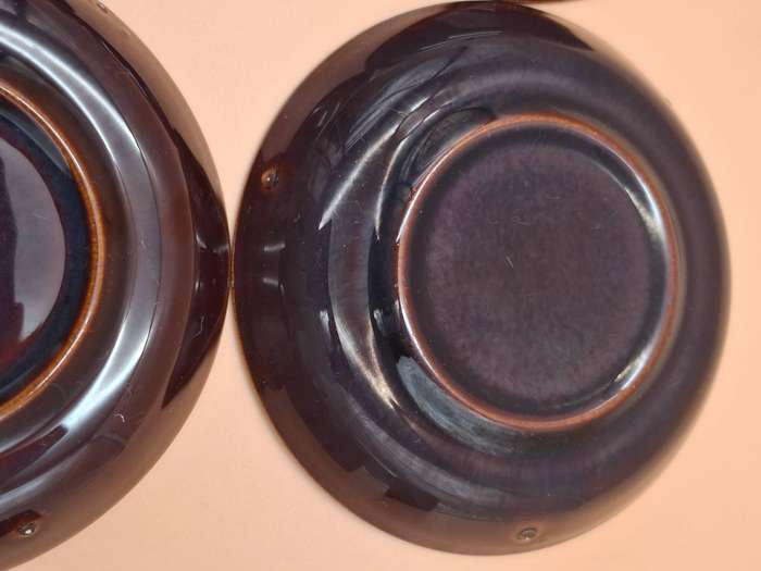 Vintage Retro Lustreware Espresso Cups & Saucers - 4 Pairs