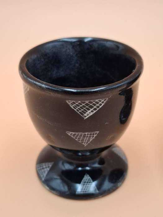 Vintage Pottery Egg Cups - Pair