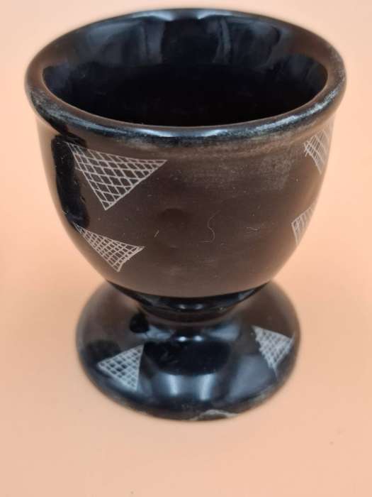 Vintage Pottery Egg Cups - Pair