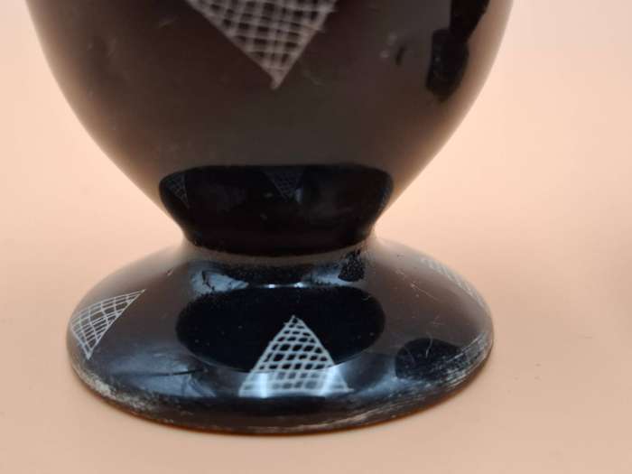 Vintage Pottery Egg Cups - Pair
