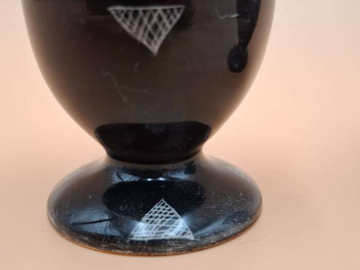 Vintage Pottery Egg Cups - Pair
