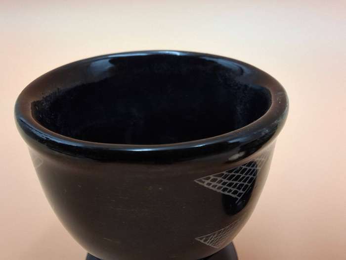Vintage Pottery Egg Cups - Pair