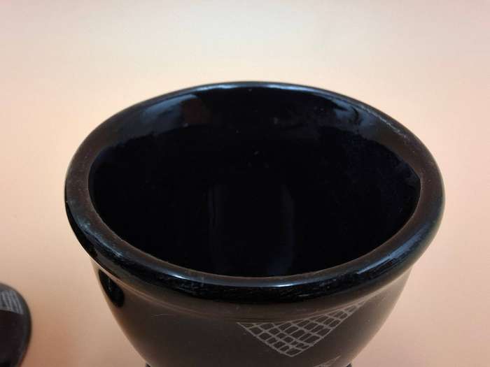 Vintage Pottery Egg Cups - Pair