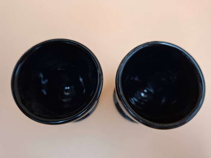 Vintage Pottery Egg Cups - Pair