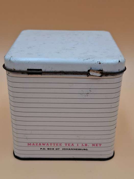 Vintage Mazawattee Tea Tin Storage Container Pair & Collection of various others