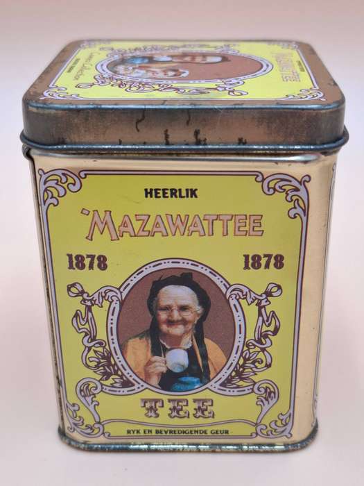 Vintage Mazawattee Tea Tin Storage Container Pair & Collection of various others
