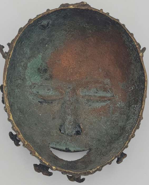 Antique African Bronze Mask - likely from West Africa - Rare Find