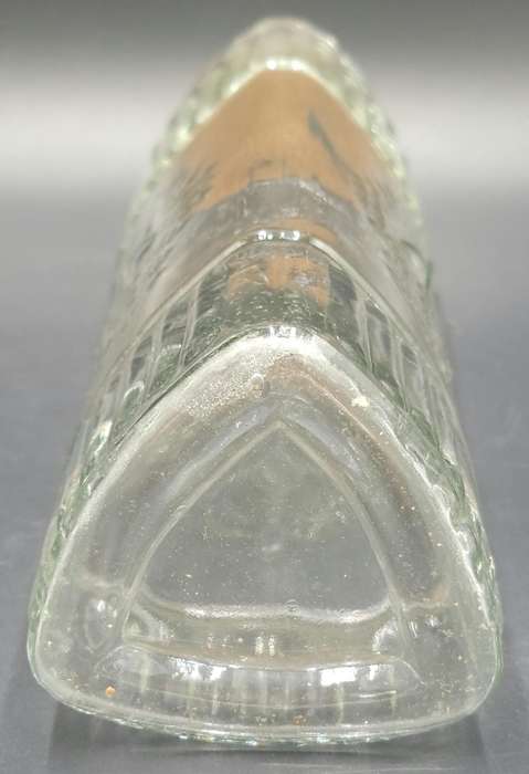 Glass Triangle Tube Shape Storage Jars with Cork Lids - 4 Jars in ascending height