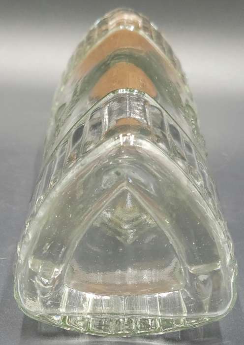 Glass Triangle Tube Shape Storage Jars with Cork Lids - 4 Jars in ascending height