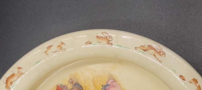 Vintage Royal Doulton Bunnykins Baby Bowl - 19cm diameter