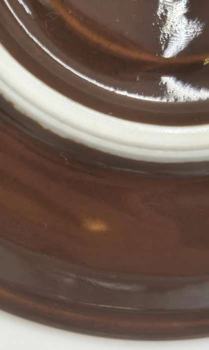 Vintage Pairs of Brown Gold Rimmed ACF Espresso Cup and Saucer - Made In Italy (6 pairs available)