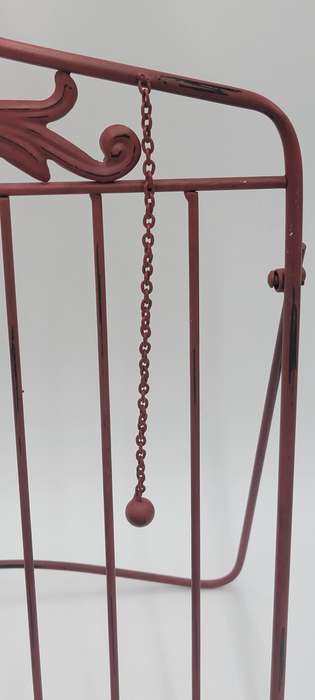 Vintage Red Rooster Metal Recipe Book Stand - Vibrant Colour - Lovely Boho Style