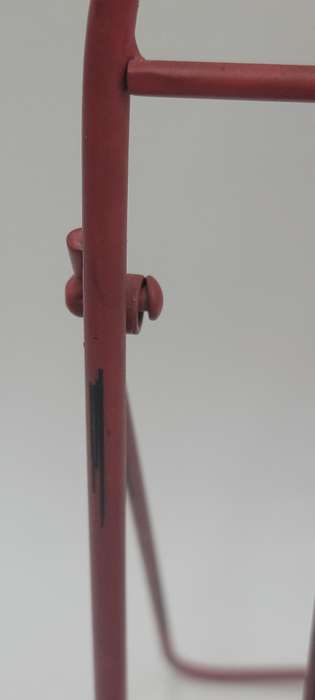 Vintage Red Rooster Metal Recipe Book Stand - Vibrant Colour - Lovely Boho Style