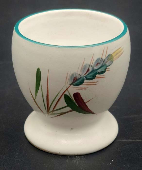 Pair of Vintage Heritage Egg Cups by Denby - Hand painted wheat sheaf design