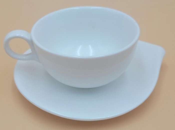 Elegant Teardrop Saucer & Cup - Great Condition