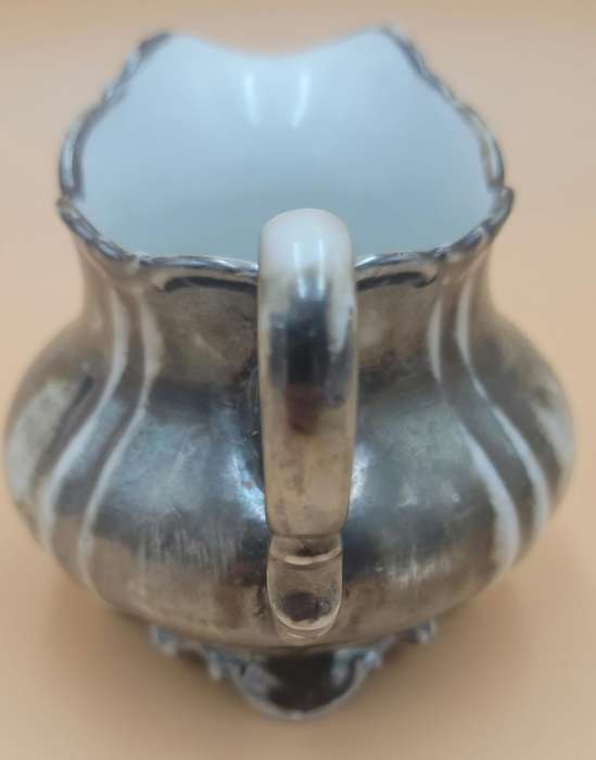 Vintage Volkstedt Beyer & Bock "Metallin" Finish Milk Jug