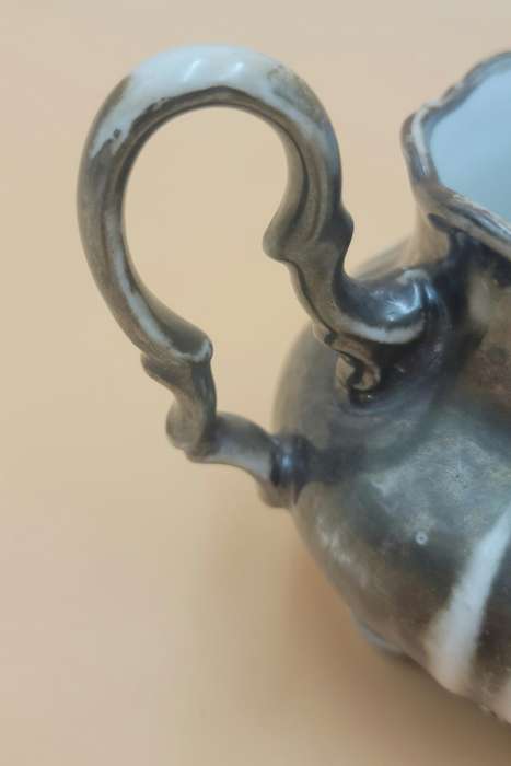 Vintage Volkstedt Beyer & Bock "Metallin" Finish Milk Jug