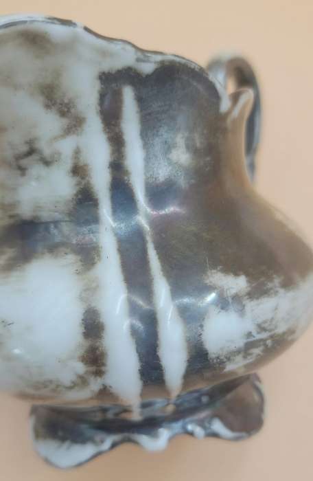 Vintage Volkstedt Beyer & Bock "Metallin" Finish Milk Jug
