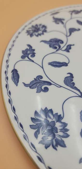 Vintage Spode Blue Colonel Cake Platter with Floral Design - Great Condition & Stunning Item !