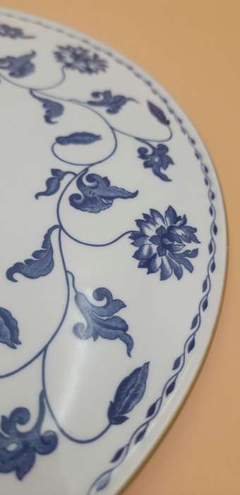 Vintage Spode Blue Colonel Cake Platter with Floral Design - Great Condition & Stunning Item !