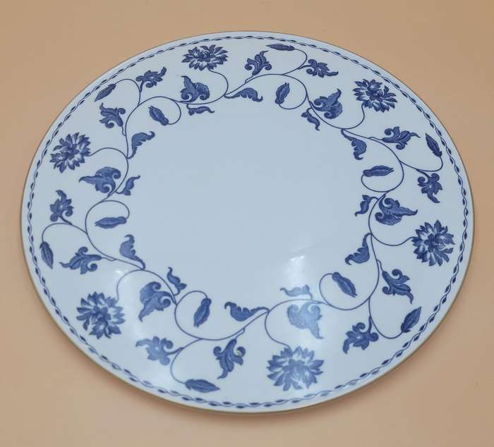 Vintage Spode Blue Colonel Cake Platter with Floral Design - Great Condition & Stunning Item !