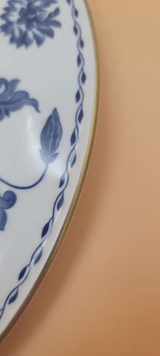 Vintage Spode Blue Colonel Cake Platter with Floral Design - Great Condition & Stunning Item !