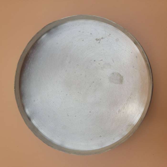 Vintage Silver Plated Canister with Mother of Pearl Inlaid & Lid - 14cm H