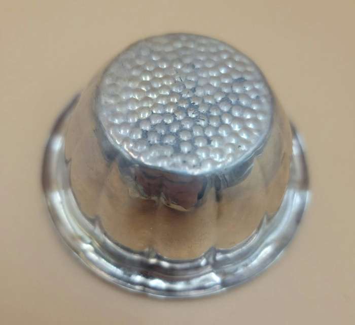 Vintage Silver Plated Basket Weave Tea Strainer with A Silver Plated Drip tray