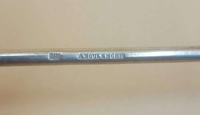 Vintage Christofle Silver Plated Knife Rest & Another in Similar Design