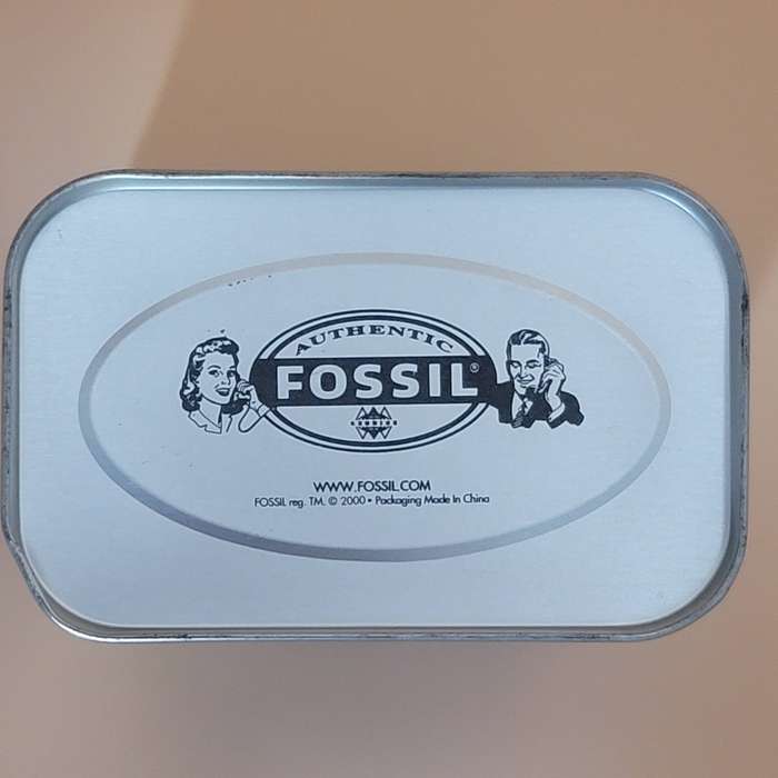 Vintage Trio of Storage Tins - Droste Pastille, Lindor Heart Shaped & Fossil AirXpress Watch