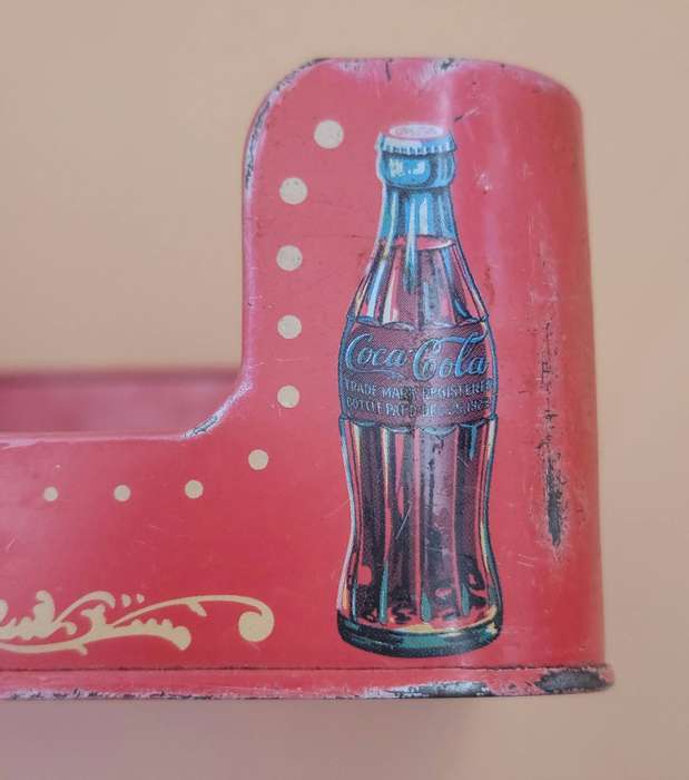 Vintage Coca Cola Napkin Holder in Tin