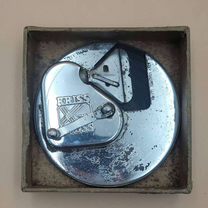 Antique Kriss Kross Stropper Razor Blade Sharpener - Collector's Item