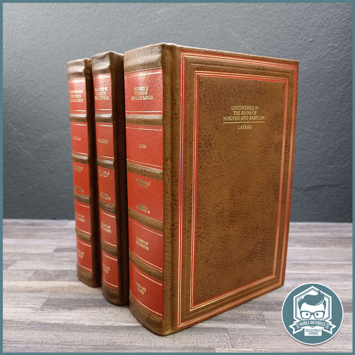 Leather Bound 19 Century Reprinted Exploration Classics
