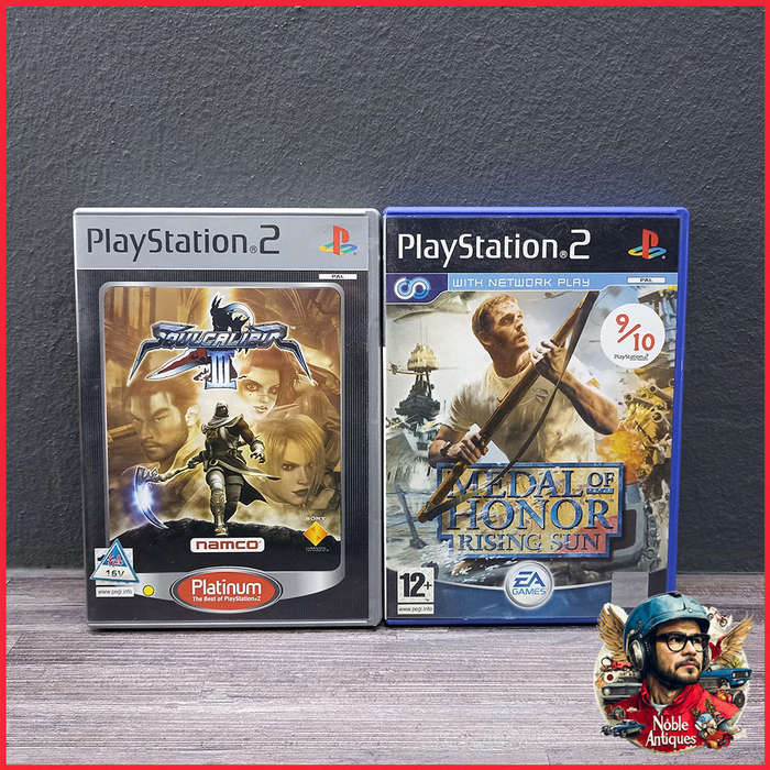 PS2 Games Combo Medal Of Honor and Soulcalibur III