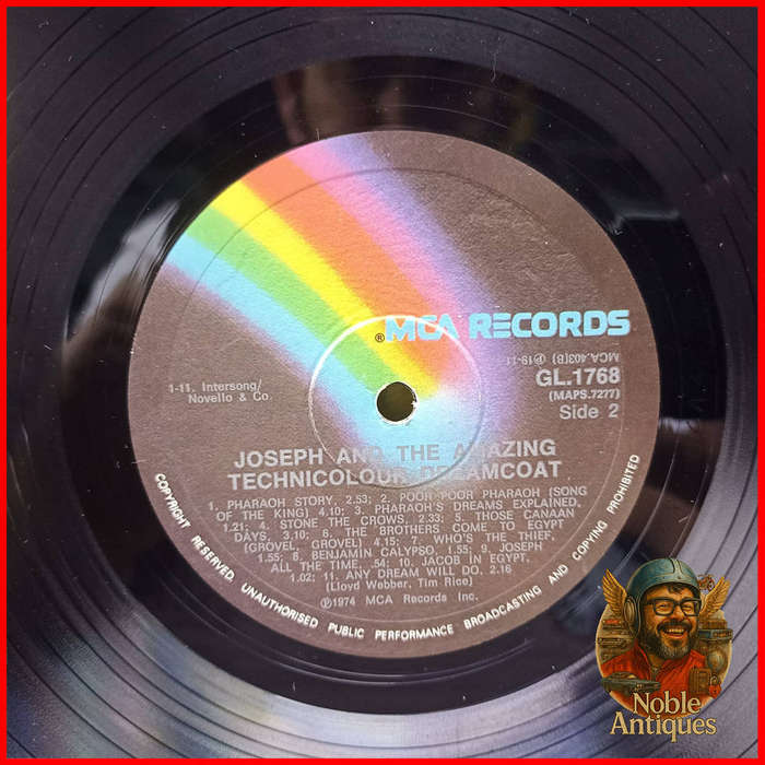 Joseph and the Amazing Technicolor Dreamcoat Andrew Lloyd Webber Vinyl Record
