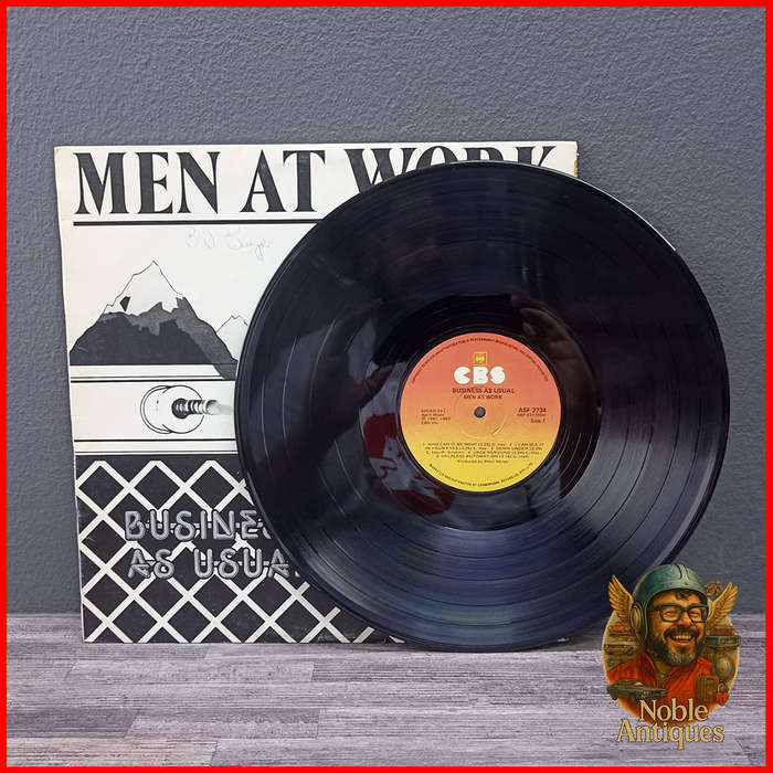 Men at Work Business As Usual Vinyl Record