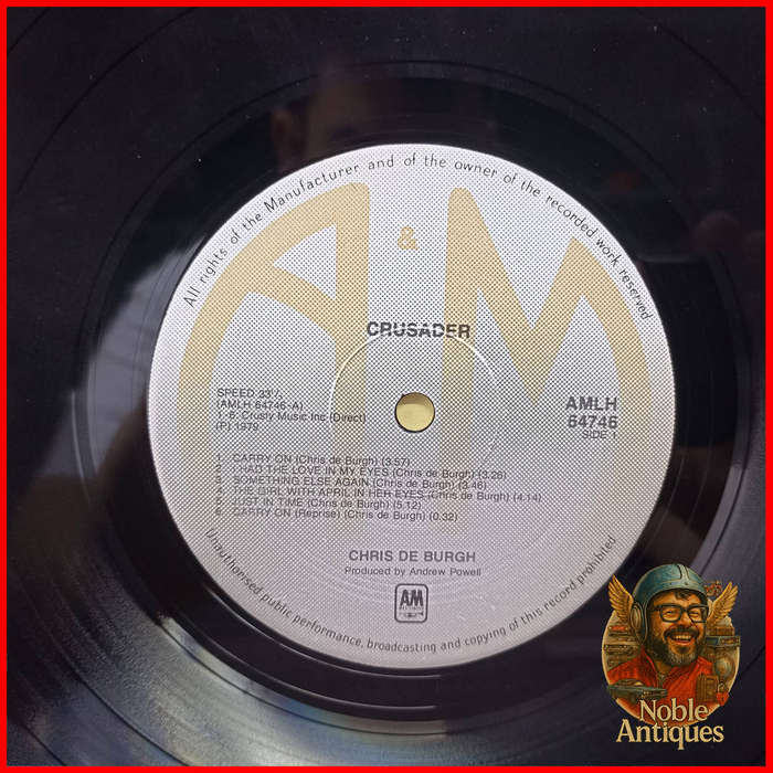 Chris de Burgh Crusader Vinyl Record