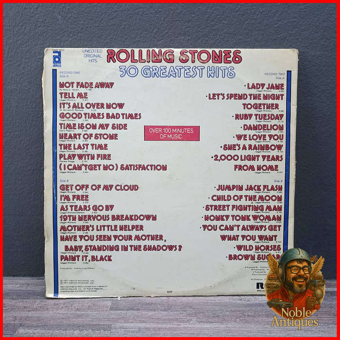 The Rolling Stones 30 Greatest Hits Vinyl Record