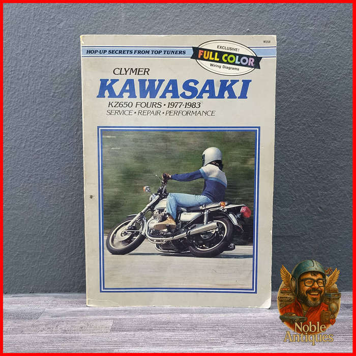 Clymer service, repair, and performance manual for Kawasaki KZ650 Fours motorcycles from 1977-1983