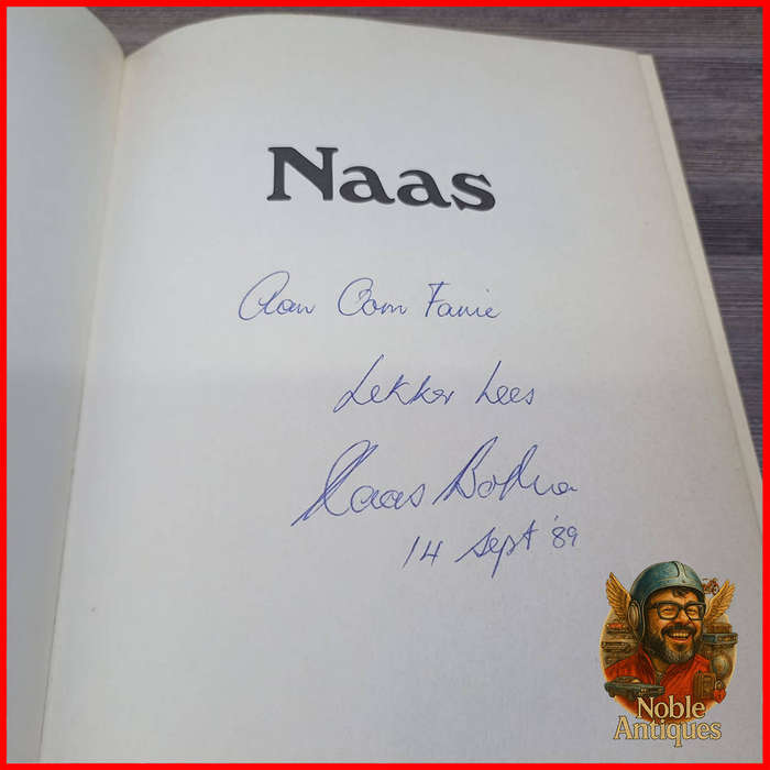 Naas by Edward Griffiths Signed by Author and Naas Botha